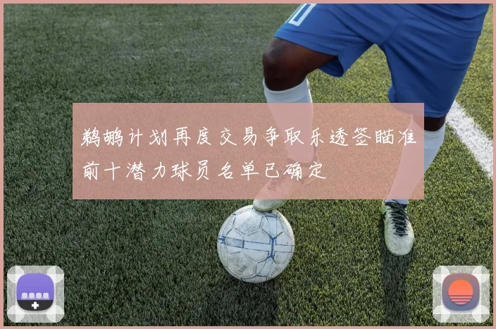 鹈鹕计划再度交易争取乐透签瞄准前十潜力球员名单已确定